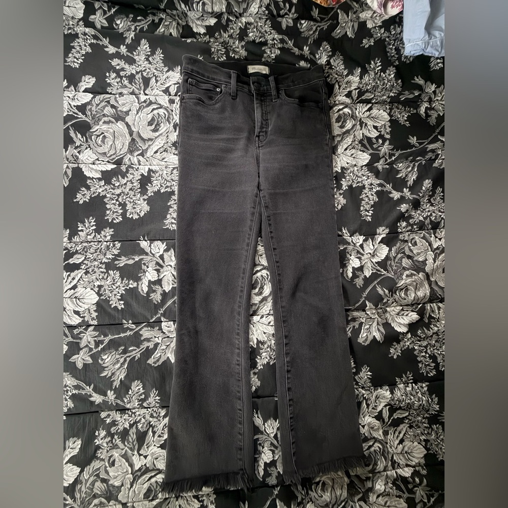 Madewell Cali Demi-Boot - distressed black Size 28T